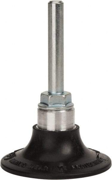 Standard Abrasives - 2" Diam Quick-Change Type S Disc Backing Pad - 1/4" Shank Diam, Firm Density, 30,000 RPM, SocAtt Compatible - Eagle Tool & Supply