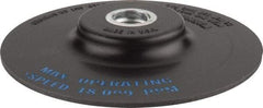 Standard Abrasives - 4-1/2" Diam Quick-Change Disc Backing Pad - 5/8" Shank Diam, Medium Density, 18,000 RPM - Eagle Tool & Supply