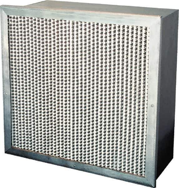 Value Collection - 12" Noml Height x 24" Noml Width x 12" Noml Depth, 65% Capture Efficiency, Rigid Box Air Filter - MERV 11, Synthetic Polypropylene, Integrated Corrosion-Resistant Steel Frame, 1,000 CFM - Eagle Tool & Supply