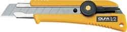 Olfa - Snap Utility Knife - Yellow Plastic Handle - Eagle Tool & Supply