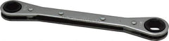 Lang - 3/8" x 7/16" 6 Point Ratcheting Box Wrench - Double End, 5-1/2" OAL, Steel - Eagle Tool & Supply
