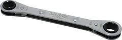 Lang - 1/2" x 9/16" 12 Point Ratcheting Box Wrench - Double End, 6-7/8" OAL, Steel - Eagle Tool & Supply