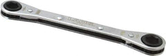 Lang - 9mm x 10mm 6 Point Ratcheting Box Wrench - Double End, 5-1/2" OAL, Steel - Eagle Tool & Supply