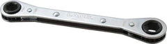 Lang - 11mm x 13mm 6 Point Ratcheting Box Wrench - Double End, 6-7/8" OAL, Steel - Eagle Tool & Supply