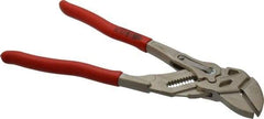 Knipex - 10" OAL, Pipe Wrench Tongue & Groove Pliers - Smooth Smooth Jaws, Standard Head - Eagle Tool & Supply