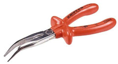 Knipex - 8" Long, 2-11/16" Jaw Length, Long Reach Bent Nose Plier - Side Cutter - Eagle Tool & Supply