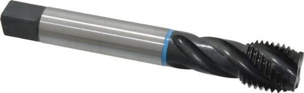 Emuge - 1-1/8 - 8 UNS 4 Flute 3B Modified Bottoming Spiral Flute Tap - Cobalt, Oxide Finish, 7.087" OAL, Right Hand Flute, Right Hand Thread, Series Enorm-VA - Eagle Tool & Supply