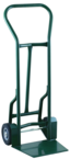 Shovel Nose Freight, Dock and Warehouse 900 lb Capacity Hand Truck - 1-1/4" Tubular steel frame robotically welded - 1/4" High strength tapered steel base plate -- 8" Solid Rubber wheels - Eagle Tool & Supply