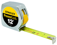 STANLEY® PowerLock® Metal Case Tape Measure 3/4" x 12' - Eagle Tool & Supply