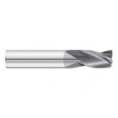 4.5mm Dia. x 51mm Overall Length 3-Flute Square End Solid Carbide SE End Mill-Round Shank-Center Cut-TiAlN - Eagle Tool & Supply