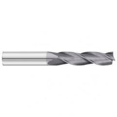 1/2 Dia. x 6 Overall Length 3-Flute Square End Solid Carbide SE End Mill-Round Shank-Center Cut-TiAlN - Eagle Tool & Supply