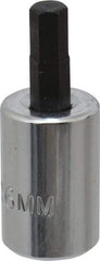 Proto - 3/8" Drive, 6mm Hex Bit Socket - 1-49/64" OAL, 3/4" Bit Length - Eagle Tool & Supply