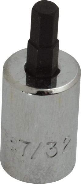 Proto - 3/8" Drive, 7/32" Hex Bit Socket - 1-13/16" OAL, 3/4" Bit Length - Eagle Tool & Supply