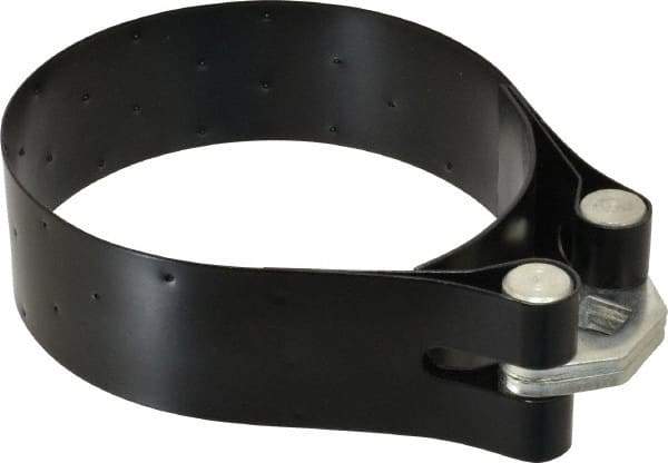 Plews - 5-5/32 to 5-21/32" Diam, Heavy Duty Truck Oil Filter Wrench - Steel, For Use with Filters from 5-5/32" to 5-21/32" - Eagle Tool & Supply