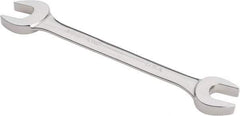 Armstrong - 5/8" x 3/4" Standard Open End Wrench - 7-7/8" OAL, Double End, Chrome Finish, 15° Head Angle - Eagle Tool & Supply