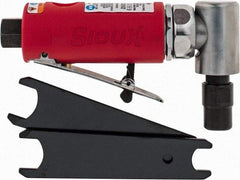 Sioux Tools - 1/4" Collet, Angle Handle, Straight Air Die Grinder - 20,000 RPM, Front Exhaust, 16 CFM, 0.3 hp, 6.21 bar, 1/4 NPT - Eagle Tool & Supply