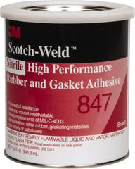 3M - 32 oz Can Brown Butyl Rubber Gasket Sealant - 300°F Max Operating Temp, Series 847 - Eagle Tool & Supply