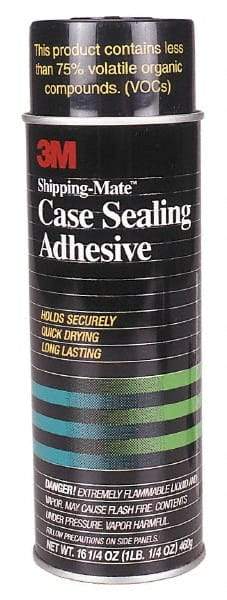 3M - 24 oz Aerosol Clear Spray Adhesive - High Tack, 160°F Heat Resistance, 100 Sq Ft Coverage, 15 min Max Bonding Time, Flammable, Series 94 - Eagle Tool & Supply