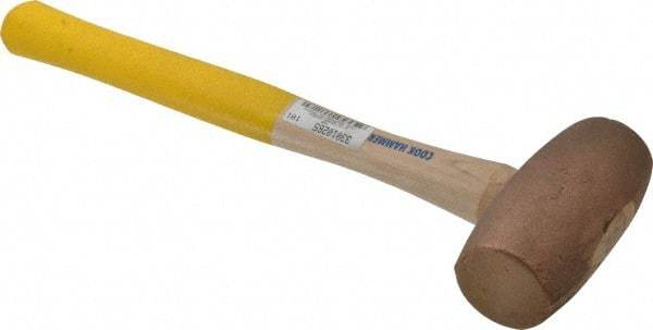 Cook Hammer - 6 Lb Head Nonsparking Mallet - 16" OAL, Wood Handle - Eagle Tool & Supply