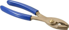 Ampco - 8" OAL, Combination Slip Joint Pliers - Standard Jaw, Standard Head, Nonsparking - Eagle Tool & Supply