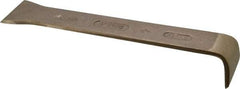 Ampco - Stiff Bronze 1-Edge Scraper - 2" Blade Width x 2" Blade Length, 12" Long Aluminum Handle - Eagle Tool & Supply