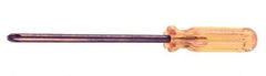 Ampco - #4, 13" OAL, Nonsparking Phillips Screwdriver - 8" Blade Length, Round Shank, Acetate Handle - Eagle Tool & Supply