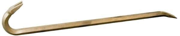 Ampco - 36" OAL Nonsparking Wrecking Bar - 1-11/16" Wide, Aluminum Bronze - Eagle Tool & Supply