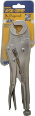 Irwin - 10" OAL Locking Jaw Locking Pliers - 5/8 to 1-1/8" Jaw Opening, Standard Handle - Eagle Tool & Supply