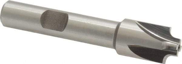 Keo - 3/32" Radius, 1/2" Mill Diam, 4 Flute High Speed Steel Corner Rounding End Mill - Single End, Uncoated, 1/4" Tip Diam, 2-1/2" OAL, 3/8" Shank Diam - Eagle Tool & Supply