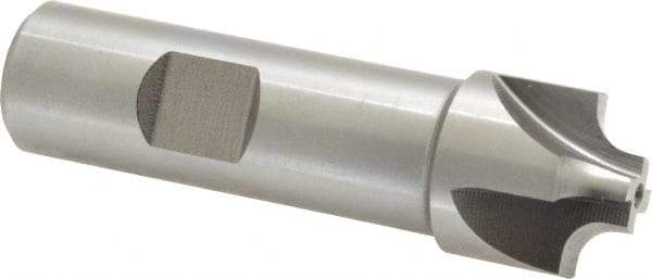 Keo - 3/16" Radius, 7/8" Mill Diam, 4 Flute High Speed Steel Corner Rounding End Mill - Single End, Uncoated, 3/8" Tip Diam, 3-1/8" OAL, 3/4" Shank Diam - Eagle Tool & Supply