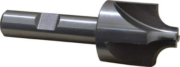 Keo - 5/16" Radius, 1-1/8" Mill Diam, 4 Flute High Speed Steel Corner Rounding End Mill - Single End, Uncoated, 3/8" Tip Diam, 3-1/4" OAL, 1/2" Shank Diam - Eagle Tool & Supply