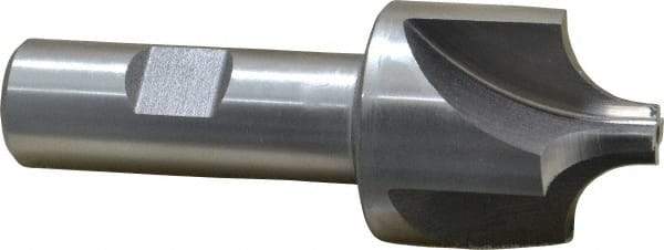 Keo - 7/16" Radius, 1-3/8" Mill Diam, 4 Flute High Speed Steel Corner Rounding End Mill - Single End, Uncoated, 3/8" Tip Diam, 3-3/4" OAL, 3/4" Shank Diam - Eagle Tool & Supply