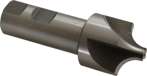 Keo - 1/2" Radius, 1-1/2" Mill Diam, 4 Flute High Speed Steel Corner Rounding End Mill - Single End, Uncoated, 3/8" Tip Diam, 4-1/8" OAL, 1" Shank Diam - Eagle Tool & Supply