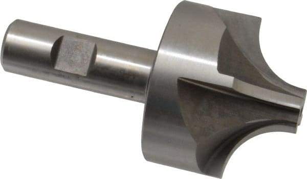 Keo - 3/4" Radius, 2-1/4" Mill Diam, 4 Flute High Speed Steel Corner Rounding End Mill - Single End, Uncoated, 5/8" Tip Diam, 4-1/8" OAL, 3/4" Shank Diam - Eagle Tool & Supply