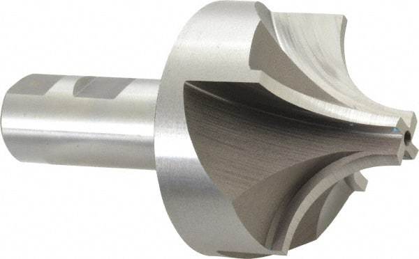 Keo - 1" Radius, 2-3/4" Mill Diam, 4 Flute High Speed Steel Corner Rounding End Mill - Single End, Uncoated, 5/8" Tip Diam, 4-3/4" OAL, 1" Shank Diam - Eagle Tool & Supply