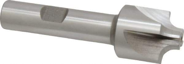 Keo - 5mm Radius, 7/8" Mill Diam, 4 Flute High Speed Steel Corner Rounding End Mill - Single End, Uncoated, 3" OAL, 1/2" Shank Diam - Eagle Tool & Supply