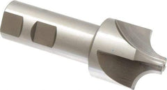 Keo - 12mm Radius, 1-1/2" Mill Diam, 4 Flute High Speed Steel Corner Rounding End Mill - Single End, Uncoated, 4-1/8" OAL, 1" Shank Diam - Eagle Tool & Supply