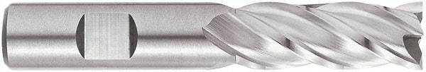 Niagara Cutter - 3/4", 3" LOC, 3/4" Shank Diam, 5-1/4" OAL, 4 Flute, Cobalt Square End Mill - Single End, Uncoated, Spiral Flute, 35° Helix, Centercutting, Right Hand Cut, Right Hand Flute - Eagle Tool & Supply