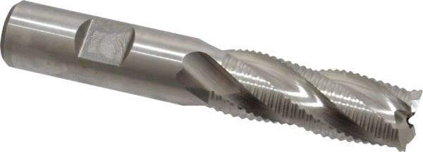 Niagara Cutter - 5/8" Diam, Fine Pitch, 1-5/8" LOC, 4 Flute Cobalt Roughing Square End Mill - Uncoated, 3-3/4" OAL, 5/8" Shank Diam, Single End, 30° Helix - Eagle Tool & Supply