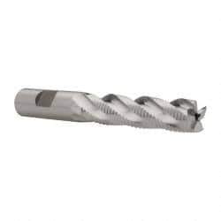Niagara Cutter - 5/8" Diam, Fine Pitch, 2-1/2" LOC, 4 Flute Cobalt Roughing Square End Mill - Uncoated, 4-5/8" OAL, 5/8" Shank Diam, Single End, 30° Helix - Eagle Tool & Supply