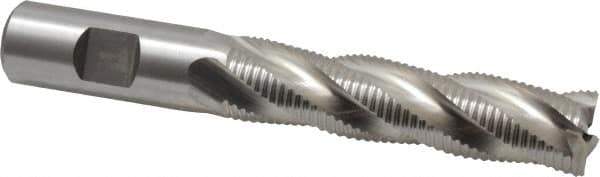 Niagara Cutter - 3/4" Diam, Fine Pitch, 3" LOC, 4 Flute Cobalt Roughing Square End Mill - Uncoated, 5-1/4" OAL, 3/4" Shank Diam, Single End, 30° Helix - Eagle Tool & Supply