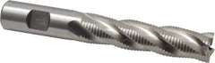 Niagara Cutter - 3/4" Diam, Fine Pitch, 3" LOC, 4 Flute Cobalt Roughing Square End Mill - Uncoated, 5-1/4" OAL, 3/4" Shank Diam, Single End, 30° Helix - Eagle Tool & Supply