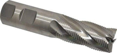 Niagara Cutter - 1" Diam, Fine Pitch, 2" LOC, 5 Flute Cobalt Roughing Square End Mill - Uncoated, 4-1/2" OAL, 1" Shank Diam, Single End, 30° Helix - Eagle Tool & Supply