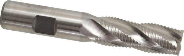 Niagara Cutter - 5/8" Diam, Fine Pitch, 1-5/8" LOC, 4 Flute Cobalt Roughing Square End Mill - Uncoated, 3-3/4" OAL, 5/8" Shank Diam, Single End, Centercutting, 30° Helix - Eagle Tool & Supply