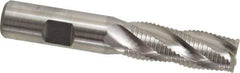 Niagara Cutter - 5/8" Diam, Fine Pitch, 1-5/8" LOC, 4 Flute Cobalt Roughing Square End Mill - Uncoated, 3-3/4" OAL, 5/8" Shank Diam, Single End, Centercutting, 30° Helix - Eagle Tool & Supply
