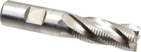 Niagara Cutter - 3/4" Diam, Fine Pitch, 1-5/8" LOC, 4 Flute Cobalt Roughing Square End Mill - Uncoated, 3-7/8" OAL, 3/4" Shank Diam, Single End, Centercutting, 30° Helix - Eagle Tool & Supply