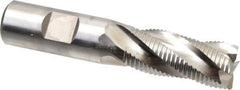 Niagara Cutter - 3/4" Diam, Fine Pitch, 1-5/8" LOC, 4 Flute Cobalt Roughing Square End Mill - Uncoated, 3-7/8" OAL, 3/4" Shank Diam, Single End, Centercutting, 30° Helix - Eagle Tool & Supply