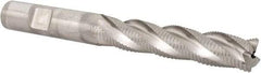 Niagara Cutter - 1/2" Diam, Fine Pitch, 2-1/2" LOC, 4 Flute Cobalt Roughing Square End Mill - Uncoated, 4-1/2" OAL, 1/2" Shank Diam, Single End, 30° Helix - Eagle Tool & Supply