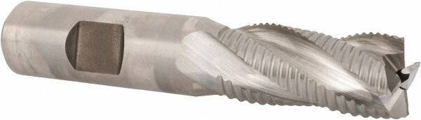 Niagara Cutter - 5/8" Diam, Fine Pitch, 1-1/4" LOC, 4 Flute Cobalt Roughing Square End Mill - Uncoated, 3-3/8" OAL, 5/8" Shank Diam, Single End, 30° Helix - Eagle Tool & Supply