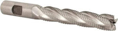 Niagara Cutter - 5/8" Diam, Fine Pitch, 3-1/8" LOC, 4 Flute Cobalt Roughing Square End Mill - Uncoated, 5-1/4" OAL, 5/8" Shank Diam, Single End, 30° Helix - Eagle Tool & Supply